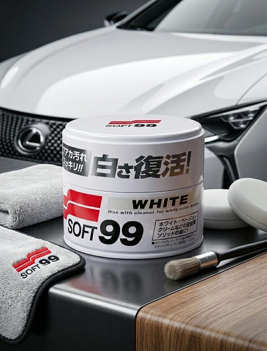 SOFT 99 WHITE  WOSK  DO LAKIERÓW JASNYCH 