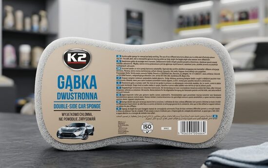 DWUSTRONNA GĄBKA DO MYCIA SOMOCHODÓW K2 